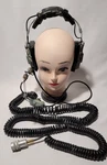 Vintage Roanwell Military Headset With Microphone And Cable Used. Price: $75.00.