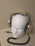 David Clark 250 Over-ear Aviation Headset Beige Black Wired Adjustable Headband Used. Price: $49.99.