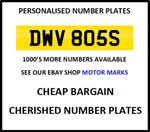 Dwv 805S Car Number Plate Boss Manager David Diane Dean Derek Daisy Used. Price: $5776.19.