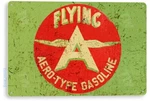 Tin Sign Flying Aero Gasoline Oil Metal Aviation D Cor Fuel Station A852 New. Price: $10.95.