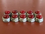 Vintage Red Nylon Cap End Nut Lot (10) Automobile Trim Hardware 9/16" New. Price: $18.99.