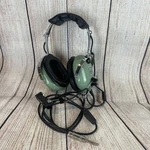 David Clark H10-30 Aviation Headset Black/green Untested Used. Price: $49.00.