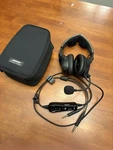 Bose A20 Aviation Headset Bluetooth Calling Active Noise Cancellation Dual Plugs Used. Price: $770.00.