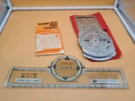 1971 Aero Products E6 B9 Flight Computer, Manual And Plotter NPR-13 Used. Price: $29.99.
