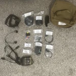 Silynx Ops Headset System, With All Cables, Open Box, Tested, W/ Peltor Adapter Used. Price: $253.00.