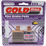 Goldfren S33 Ceramic Carbon Rear Right Brake Pads For Beringer 2 Piston New. Price: $20.33.