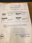 1968 - 1969 Mooney M20C, M20E, M20F, M20G Parts Manual Used. Price: $131.09.