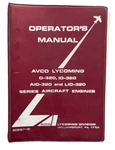Avco Lycoming O-320, IO-360, AI-320, LIO-320 Aircraft Engines Operator's Manual Used. Price: $13.95.