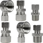 Harrier Hardware 6 Sets Universal Valve Plumbing Fittings Adapters: 1/2-TO-3/8 New. Price: $11.99.