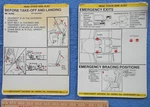 Beechcraft Duchess 76 Sierra 24 Sundowner (2) Laminated Passenger Briefing Cards Used. Price: $14.00.