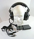 Telex Anr 4000 Headphone Dual Plug Aviation Headset W Battery & Case - Untested Used. Price: $99.95.