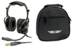 Airclassics Headset HS-1A And Single ASA-BAG-HS-1 Combo New. Price: $184.99.