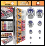 524PCS Stainless Steel Lock Nut Assortment - Metric Nylon Insert Hardware Set New. Price: $41.99.