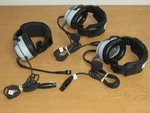 Lot Of 3 Telex PH-100 Football Coach Headsets Rough Shape, For Parts Repair. Price: $129.99.
