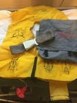 Passenger Safety Briefing Kit Eastern Aero Marine Life Vest And & Seat Belt Bag Used. Price: $89.95.