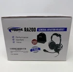 Rugged Air RA200 General Aviation Headset For Pilots - New In Box. Price: $89.95.