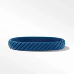 David Yurman Blue Rubber Cable Bracelet 10MM - Limited Edition Unity Fund New. Price: $45.00.