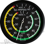 New Trintec Airspeed Thermometer 10" Round Aviation Instrument Guage. Price: $33.44.