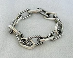 David Yurman Bracelet Cable Oval Links Sterling Silver 925 Chunky 37.63 Pre-owned. Price: $395.00.