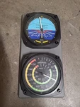 Trintec Artificial Horizon Clock & Airspeed Indicator Thermometer Console Used. Price: $30.00.