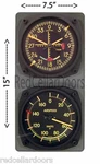 New Trintec Vintage Glidescope Clock Airspeed Thermometer Aviator Console Set. Price: $70.36.