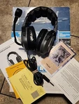 Telex Air 3100 Pilot Aviation Headset - Dual Ga Plugs Noise Reduction Headphones Used. Price: $59.99.