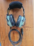 David Clark Double Muff Headsets New Pin Male Connector Model #H8530. Price: $350.00.