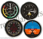 Trintec 4 Pc Aircraft Instrument Acrylic Coasters Altimeter Gyro New. Price: $21.99.
