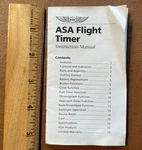 Asa Flight TIMER-2 Aviation Instructions Only Used. Price: $5.95.