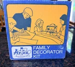 Vintage 70 Artex Family Decorator Kit With Box Paints Complete New. Price: $45.99.