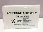 Original David Clark Replacement Earphone Assy. P/n 10376G-20 For H-20 Headsets New. Price: $74.99.