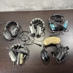 Of 5 Aviation Pilot Headsets Telex, Sigtronics Aero-pro Untested As-is For. Price: $119.99.