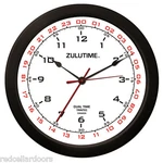Trintec Zulu Clock 12 & 24 Hour Dual Time Utc Military Ham Shack Swl ZT14-2 14" New. Price: $39.56.