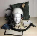 Vintage Vietnam War Era MBU-5/P Oxygen Mask Helmet Headset Flight Book Bag Lot Used. Price: $499.99.