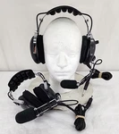 Marv Golden Aviation Pilot Headphones/ Headset Dual Plug Model MG-40 Pnr Used. Price: $79.00.