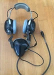 Vintage Astrocom 21546 Military Aviation Headset With Microphone Used. Price: $115.00.
