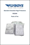 Flyboys Multi-hole Standard Checklist Page Protector Pack Of 10 FB-2200 New. Price: $17.99.