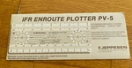 Jeppesen Ifr Enroute Plotter Model # PV-5 Used. Price: $10.00.