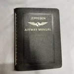 Vintage Jeppesen Airway Manual Brown Cowhide Leather 1 Binder 7 Ring Pocket Used. Price: $29.99.