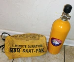 Scott Aviation Skat-pak 5 Minute Duration Oxygen Tank Emergency Vintage Pilot Used. Price: $79.00.