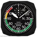 New Trintec 10" Percent Rpm Style Aviation Instrument Clock 3067-10. Price: $39.56.