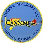 Vintage Cessna Aircraft Co Porcelain Sign Airplane Hangar Gas Station Motor Oil Used. Price: $112.73.