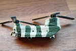 Mattell Mini Hot Wheels Military CH-47 Chinook Helicopter -striped Camo 1997 Used. Price: $8.90.