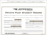Jeppesen Private Pilot Student Record Folder - 10001796 New. Price: $9.95.