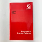 Cessna Pilot Center Private Training Syllabus Aviation Paperback Book 1987 Good. Price: $24.79.
