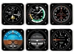 New Trintec Square Acrylic Cockpit Pc 9086 Coaster Set Aviation Aviatrix. Price: $30.76.
