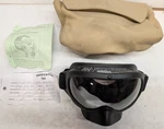 Eros MXP210-00 Aircraft Pilot Smoke Goggles W/ Pouch Bag + Tag As Removed Used. Price: $289.99.