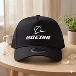 Boeing Logo Embroidered Trucker Hat Black Mesh Cap Adjustable Snapback New. Price: $24.87.