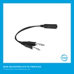 Helicopter U174 To Dual Twin Plug Adapter For Bose A20 Headset New. Price: $59.95.