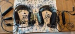 Vintage 1962 Vietnam Era Roanwell Military Aviation Aircraft Headset Mfr 82872 Used. Price: $30.00.